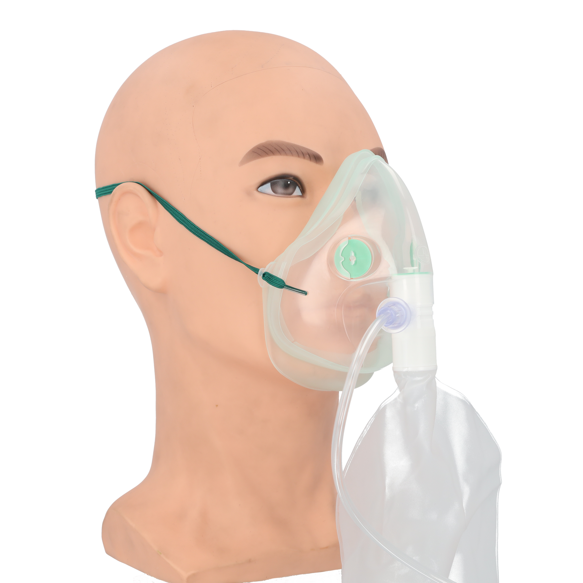 High concentration adult EcoLite oxygen mask + tubing 2.1m - Single - 
