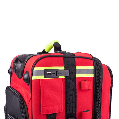 Emerair's Trolley Emergency Respiratory Bag - Red Polyamide - 
