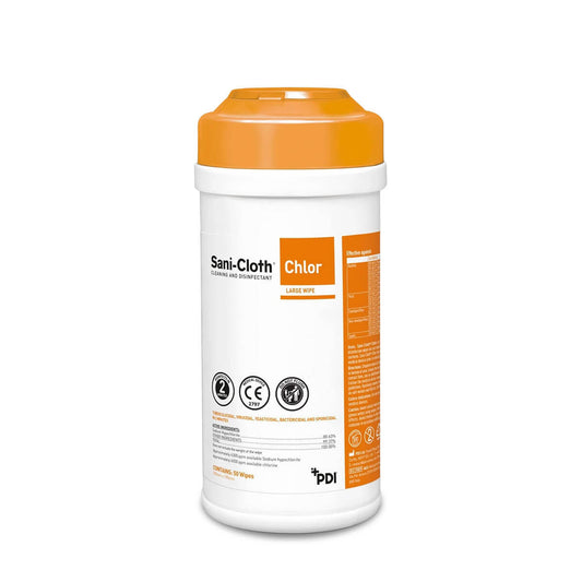 Sani cloth 50 wipes Canister for Hard Surface 200x200mm EOL - 