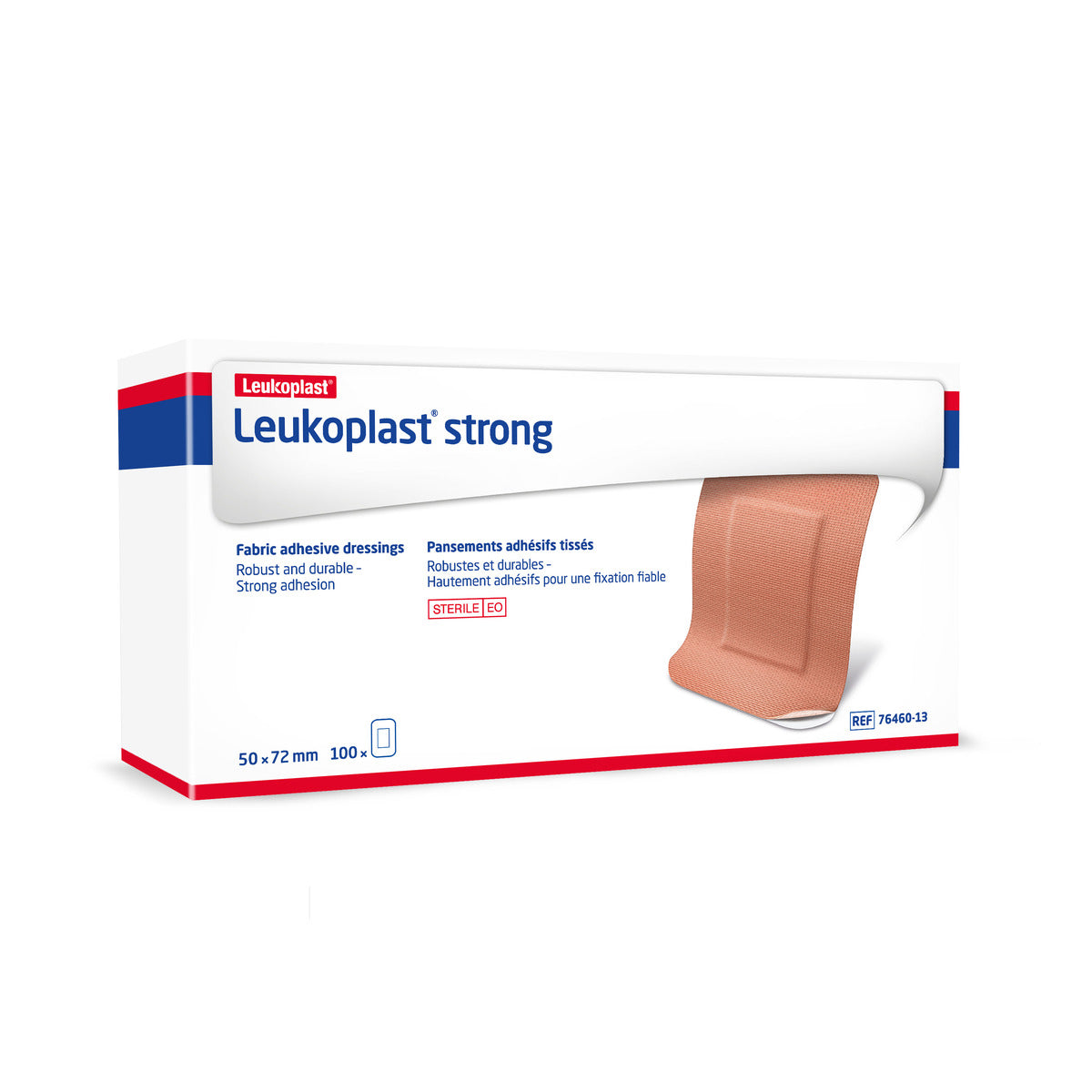 Leukoplast Strong First Aid Dressings 7.2 x 5cm - Pack of 100 - 