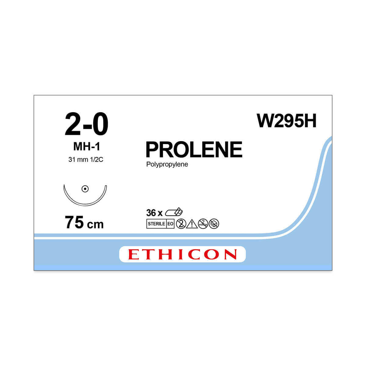 Prolene Blue 75cm Suture - Box of 36