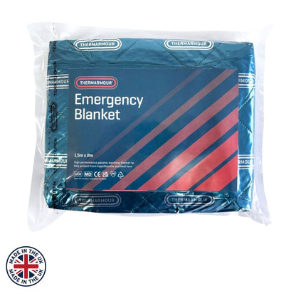 THERMARMOUR Emergency Blanket with tape, 2m x 1.5m - Blue - 