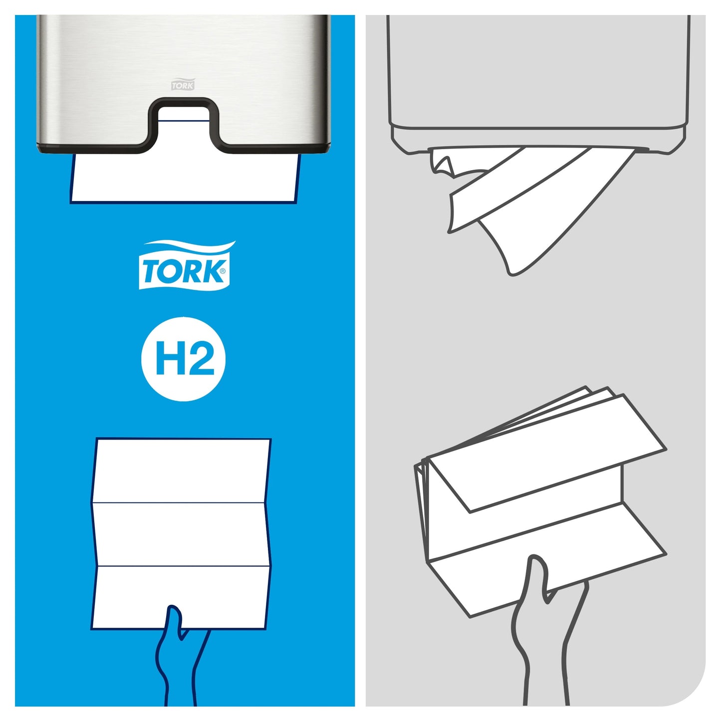 Tork Soft Multifold Hand Towel 2Ply - 130289 - Case of 21 x 180 Sheets - Tork