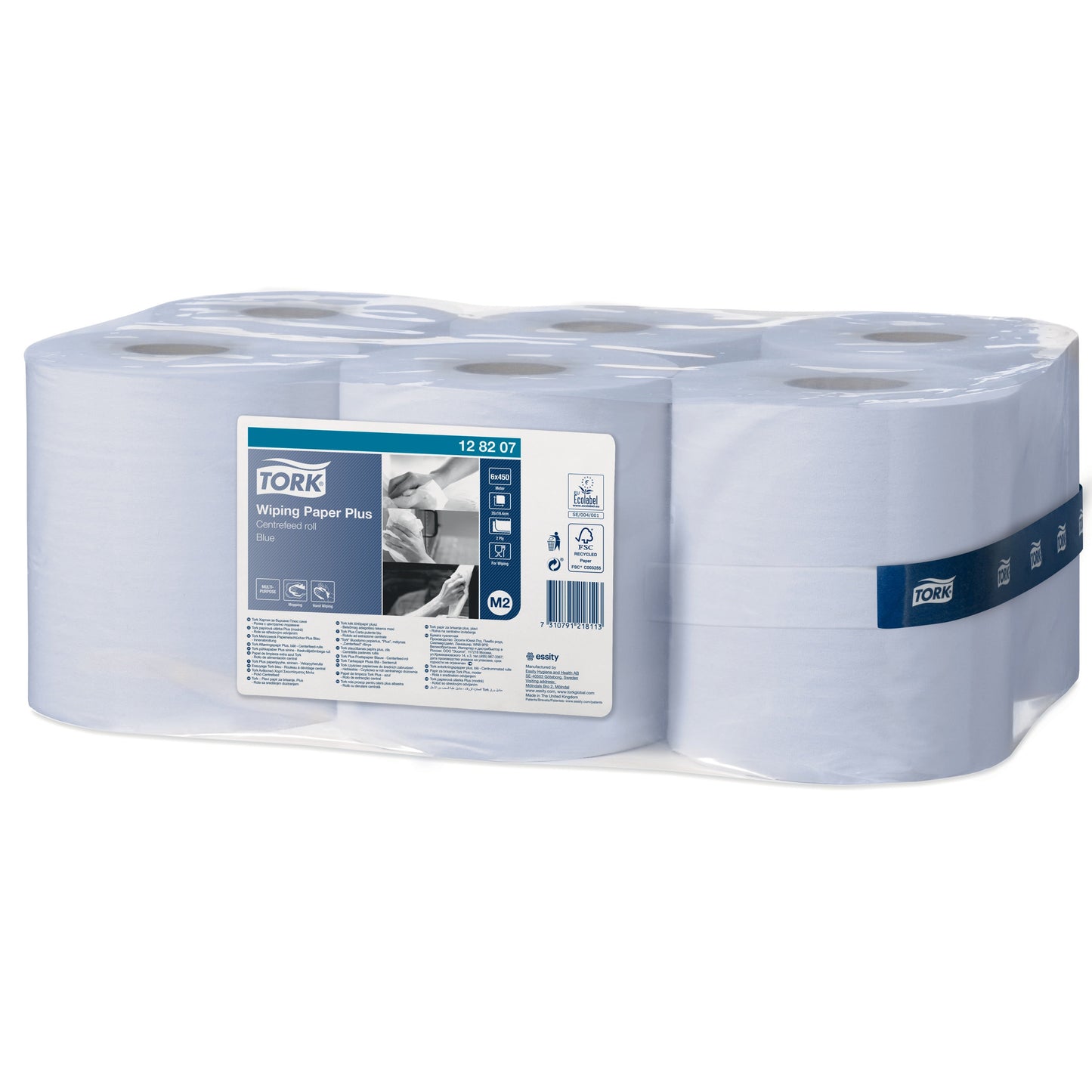 Tork Universal Centrefeed Blue Wiper- 1 x Single Roll - 2 Ply - 