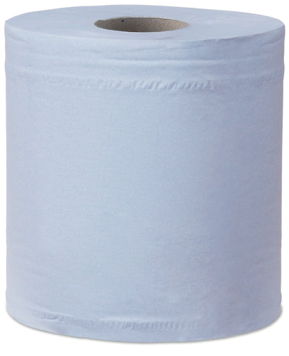 Tork Universal Centrefeed Blue Wiper Roll 2Ply - 128207 - Case of 6 Rolls - 20cm x 157.5m - 