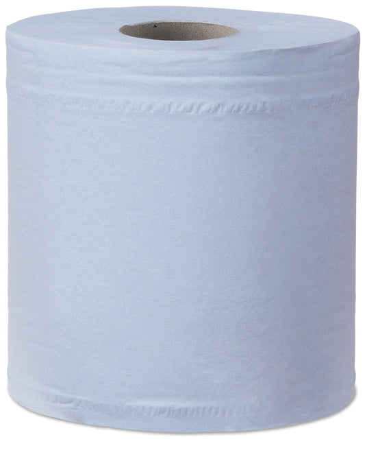 Tork Universal Centrefeed Blue Wiper Roll 2Ply - 128207 - Case of 6 Rolls - 20cm x 157.5m - 