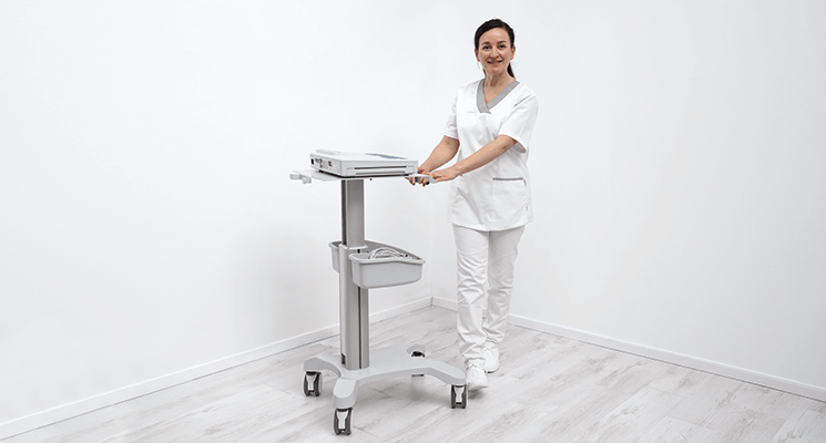 Height Adjustable ECG Cart - Compatible with all seca ECG Machines - SECA