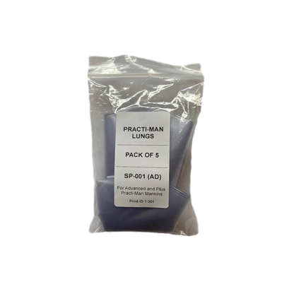 PractiMan Advanced/Plus Manikin Spare Lungs - Pack of 5 - PractiMan