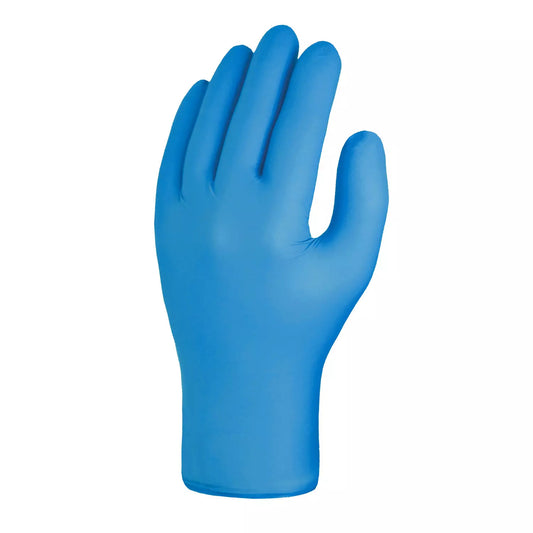 Blue Nitrile Exam Gloves - Large - Box of 100 - Alpha Solway