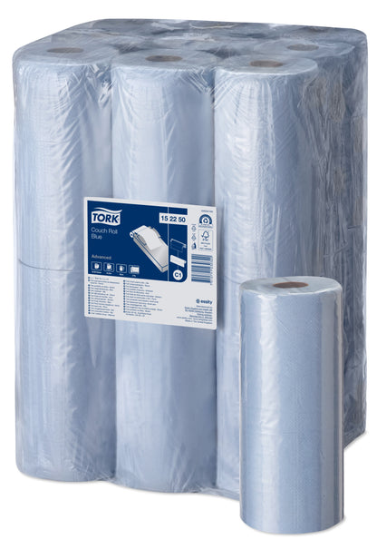 Tork Advanced Blue Couch Roll 2Ply - 152250 - Case of 9 Rolls x 56m - 