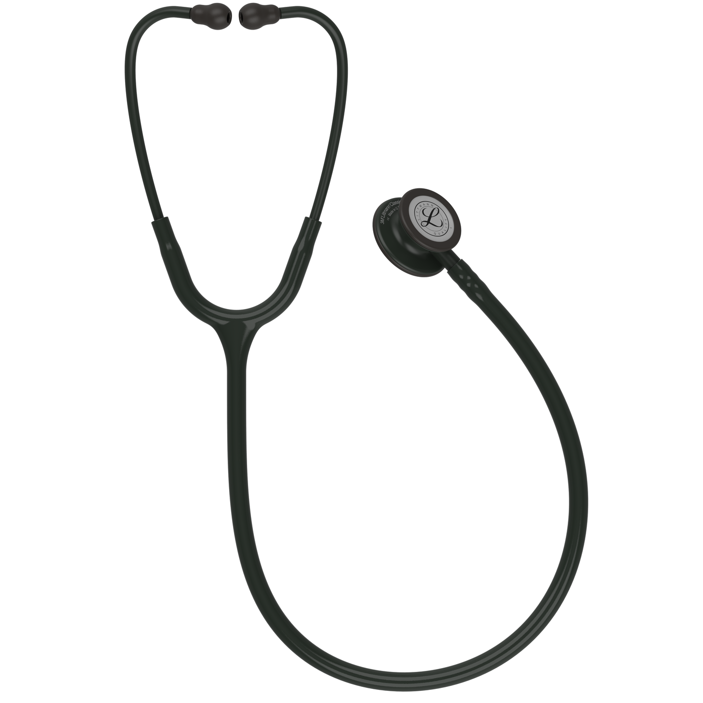 Littmann Classic III Monitoring Stethoscope: All Black 5803 - Over Engraved - Littmann Stethoscopes