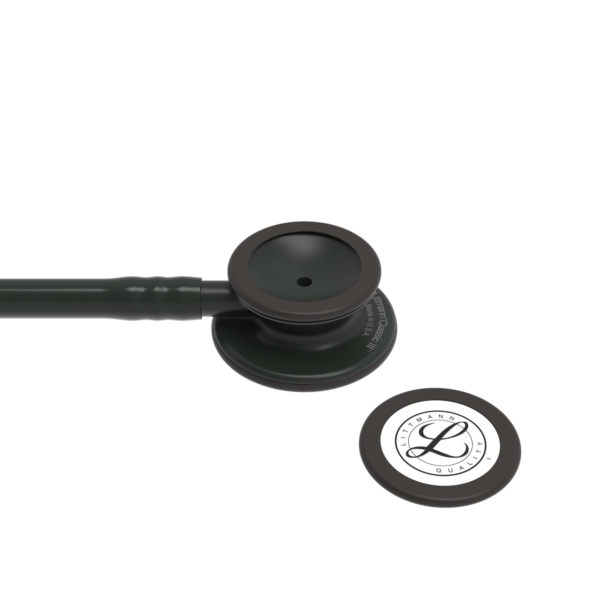 Littmann Classic III Monitoring Stethoscope: All Black 5803 - Over Engraved - Littmann Stethoscopes