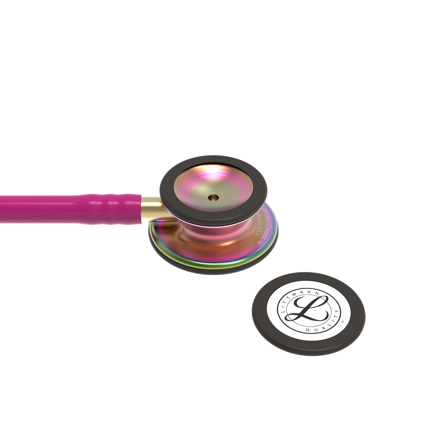 Littmann Classic III Monitoring Stethoscope: Raspberry Rainbow 5806 - Freshers Voucher - Littmann Stethoscopes