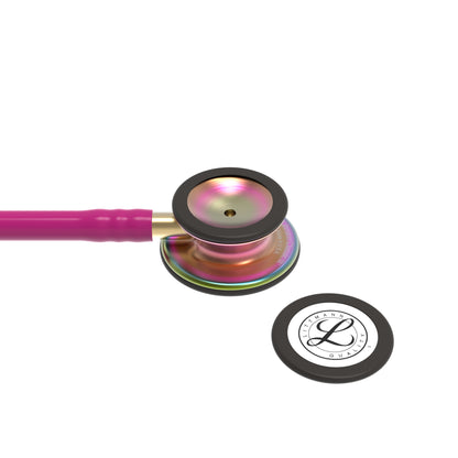 Littmann Classic III Monitoring Stethoscope: Raspberry Rainbow 5806 - Over Engraved - Littmann Stethoscopes