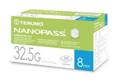 Nanopass® 32.5G Needle for Pen Injectors - 8mm - Pack of 100 - 