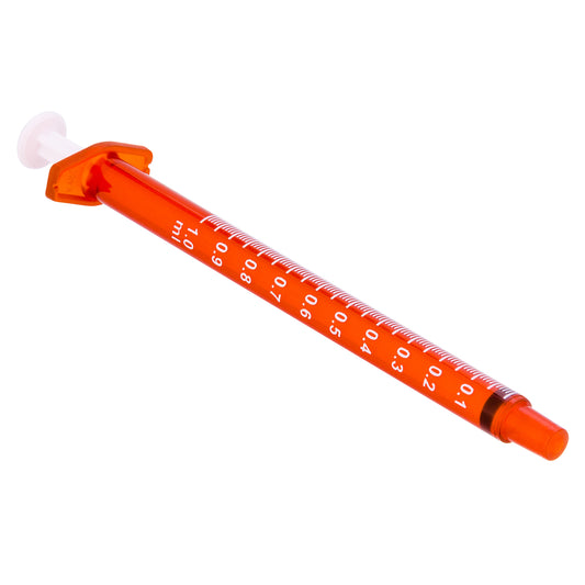 1 ml Amber Sol-M™ Oral Dosing Syringe with Tip Cap - Box 100 - 