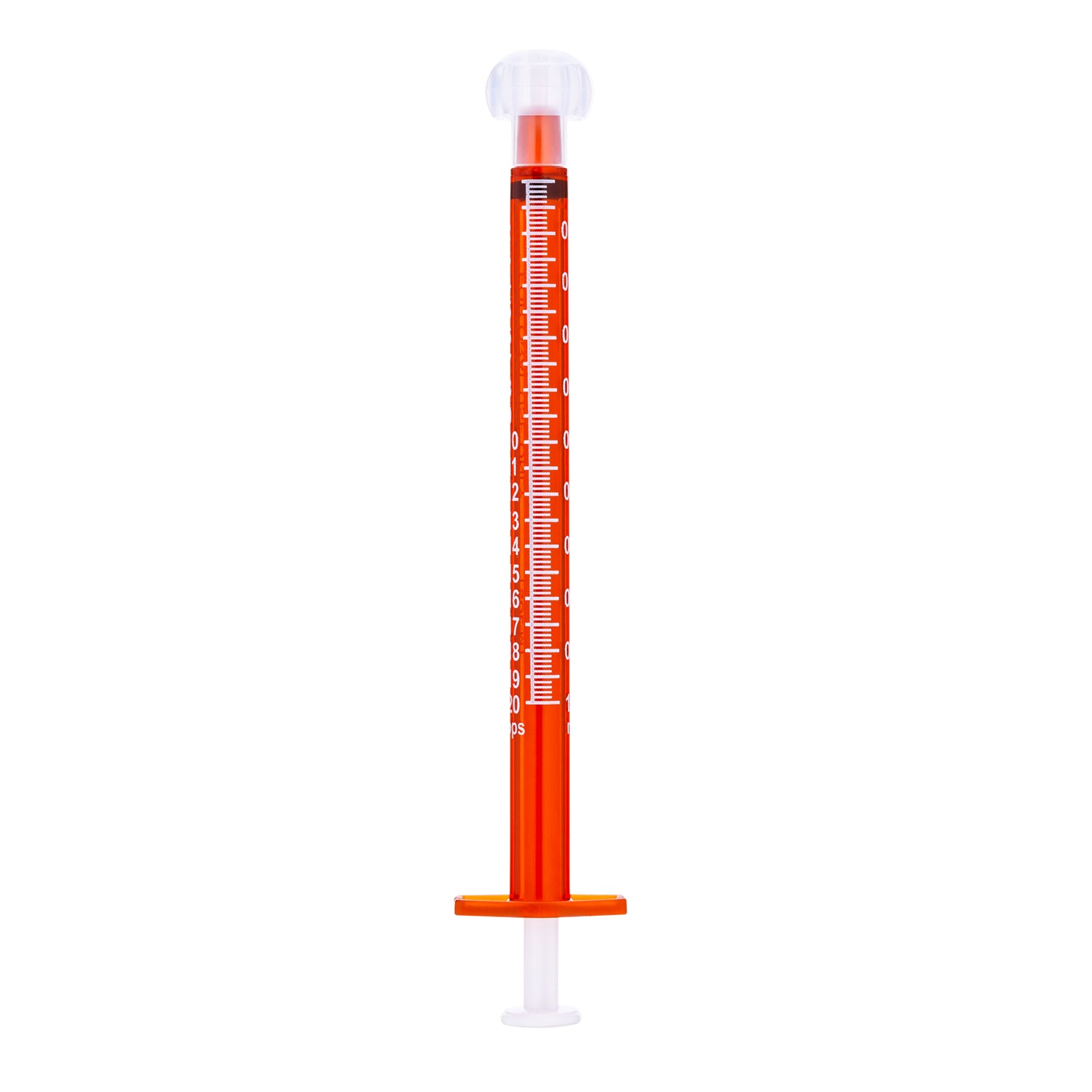 1 ml Amber Sol-M™ Oral Dosing Syringe with Tip Cap - Box 100 - 