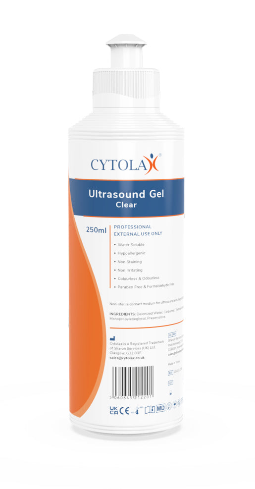 Cytolax Non-Sterile Thick Clear Ultrasound Gel - 250ml - Cytolax