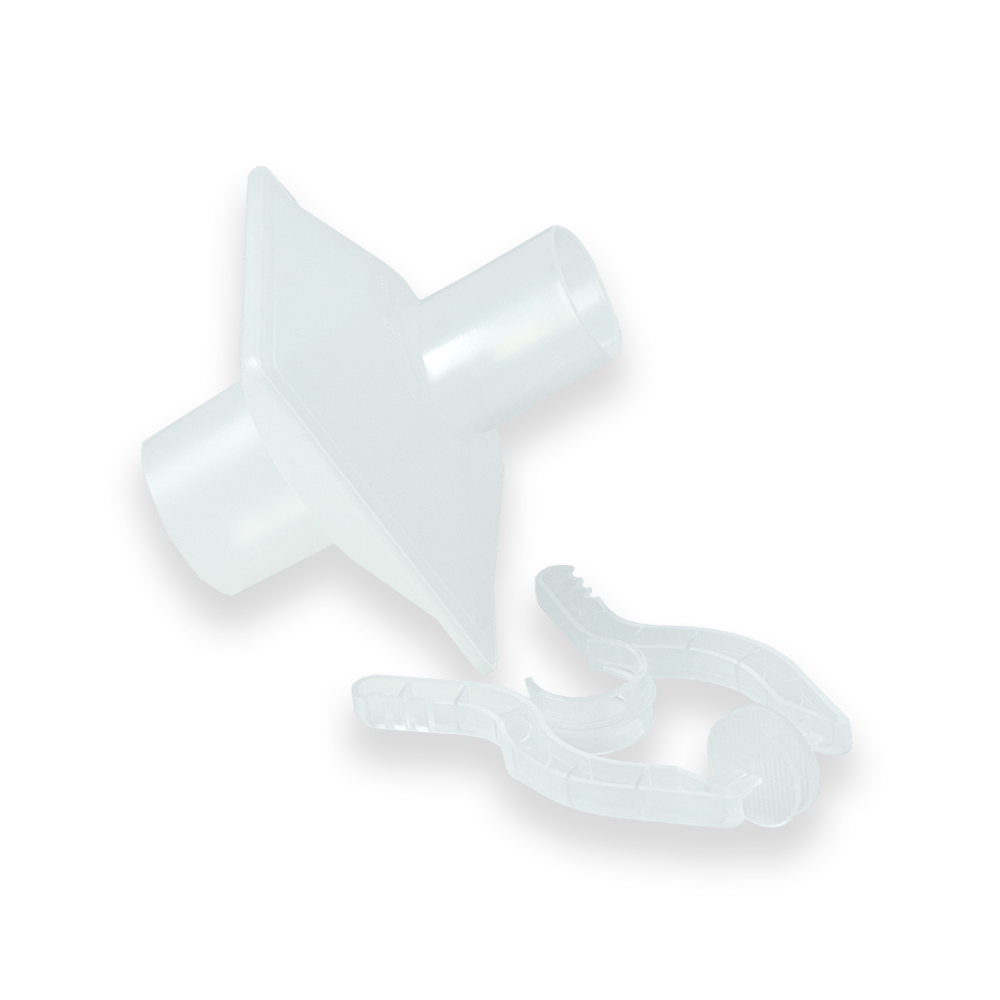 Vitalograph Eco BVF Short Oval Mouthpiee and Disposable Noseclip - Pack of 80 - Vitalograph