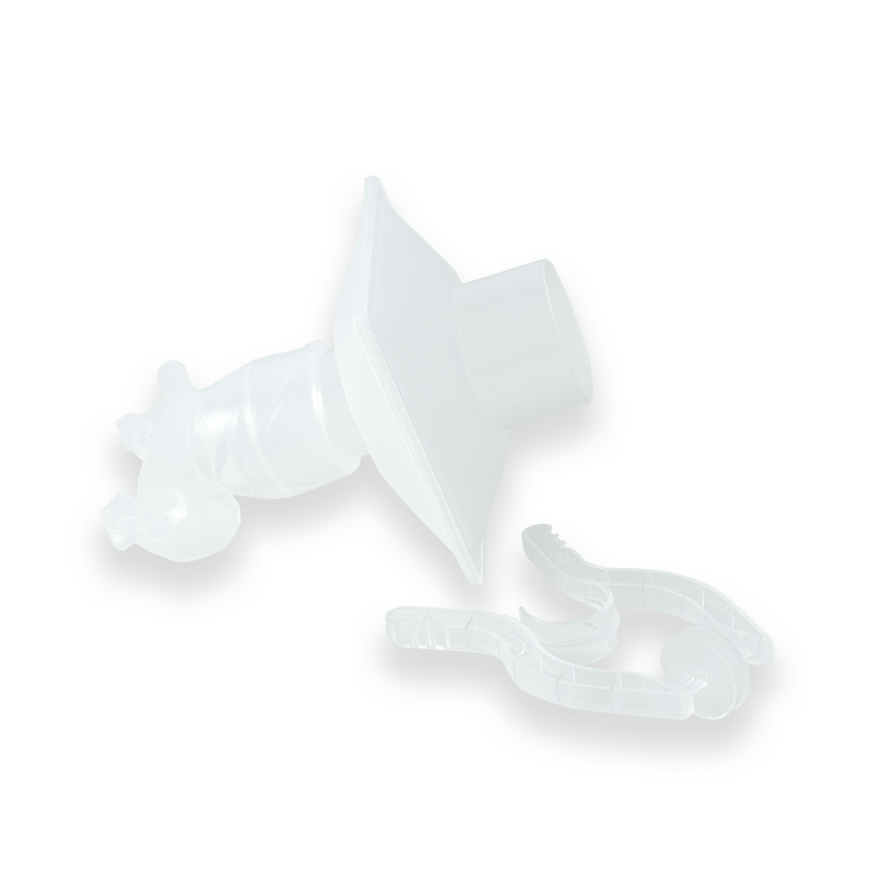 Vitalograph Eco BVF Short Oval Mouthpiee and Disposable Noseclip - Pack of 80 - Vitalograph