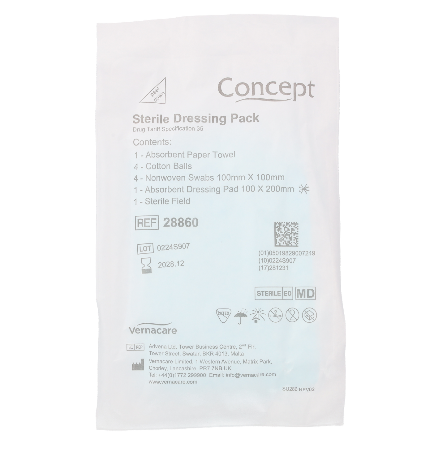 Drug Tariff Dressing Pack (Sterile - NHS Standard) – Spec 35 - 