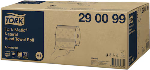 Tork Matic Natural Hand Towel Roll, Advanced (6x1) - 
