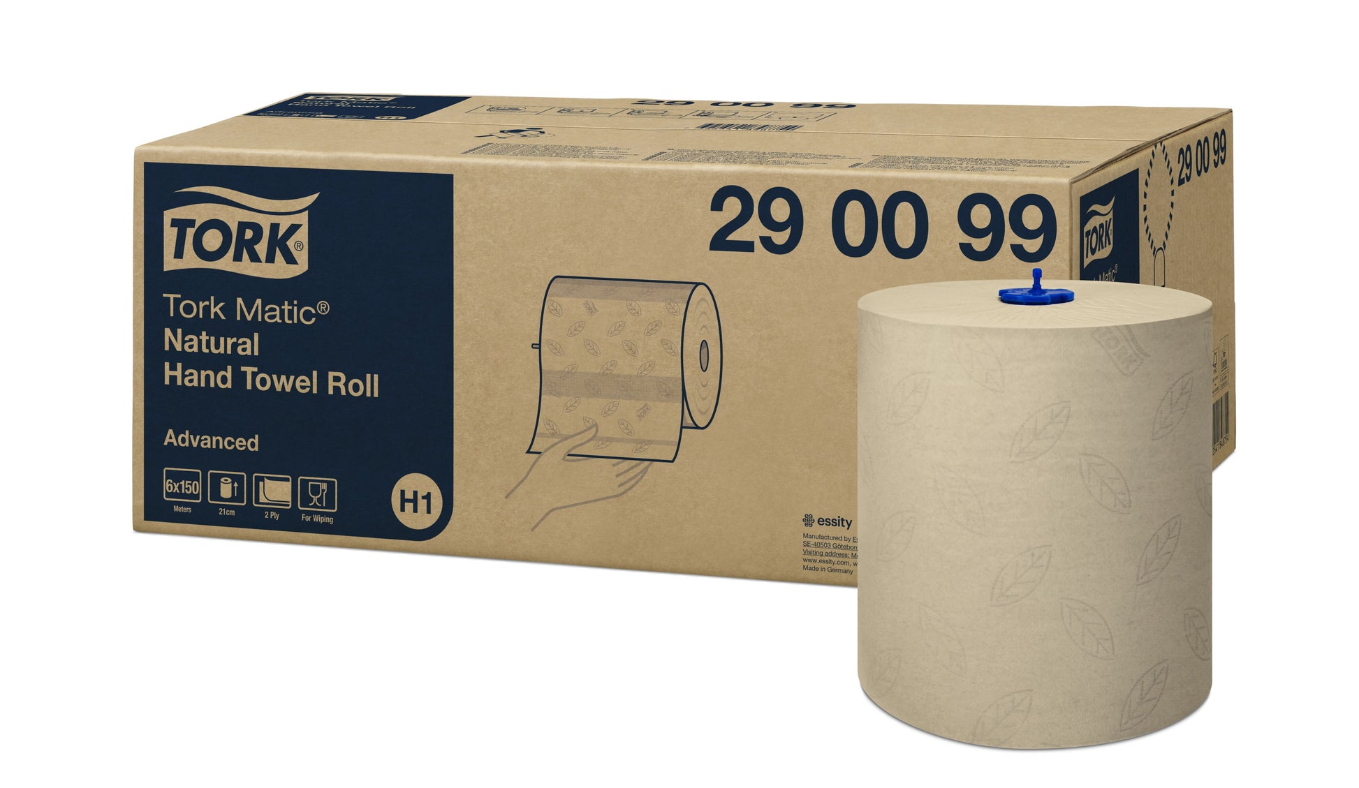 Tork Matic Natural Hand Towel Roll, Advanced (6x1) - 