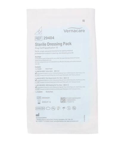 Drug Tariff Dressing Pack (sterile) Spec 10 - SINGLE - 