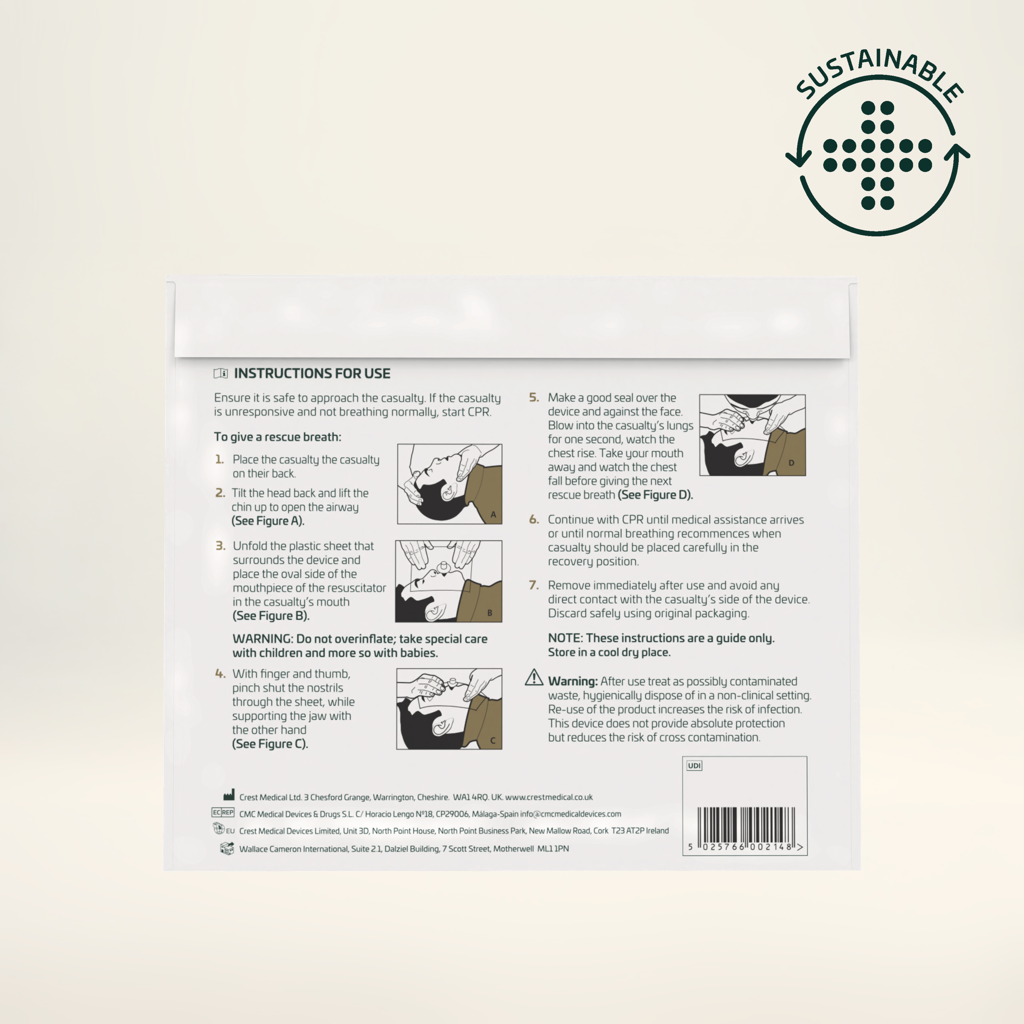 Wallace Cameron Vent Assist Resuscitation Aid - Single
