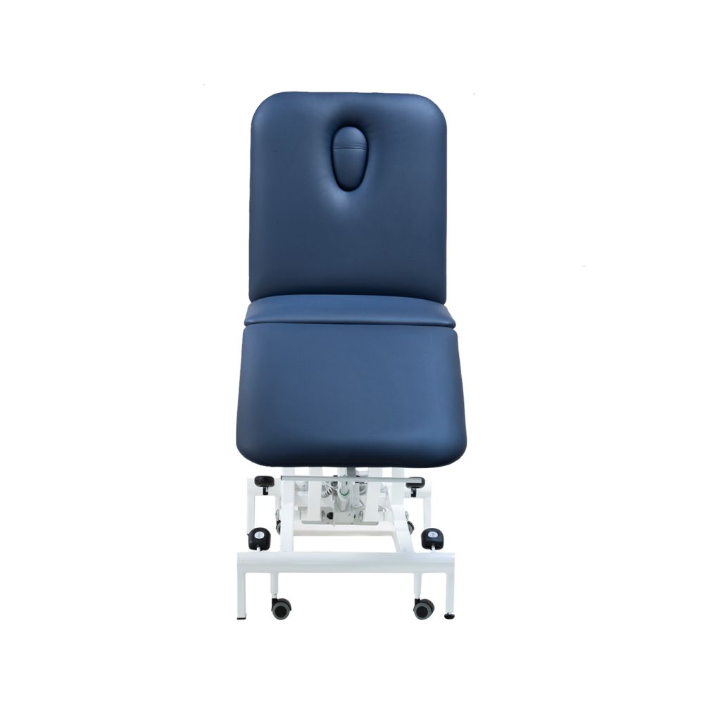 Komfort 3-Section Electric - White Frame - Mid Blue Upholstery - 