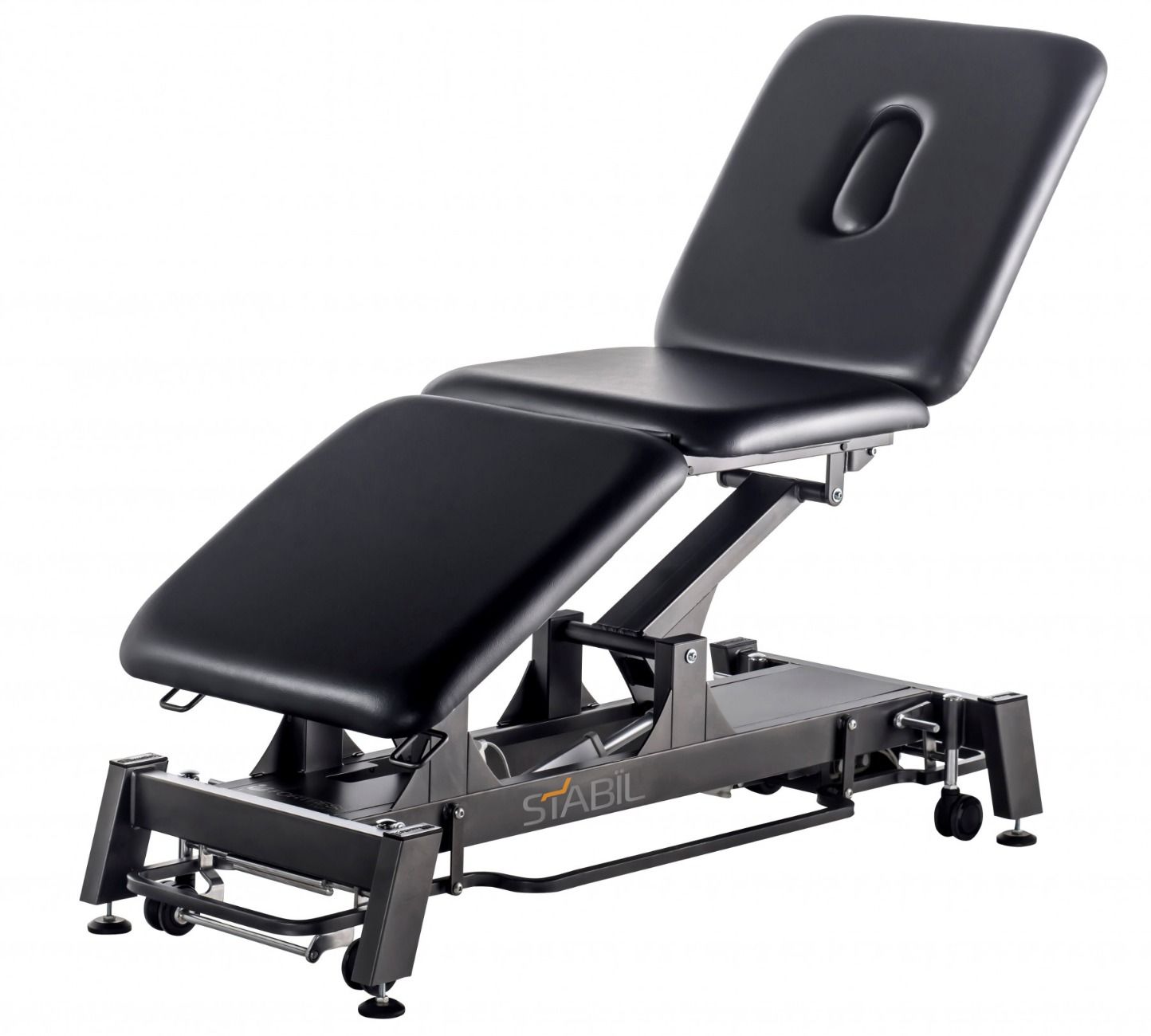 Pro 3 Section Treatment Table - Black - 360 Degree Operation - 