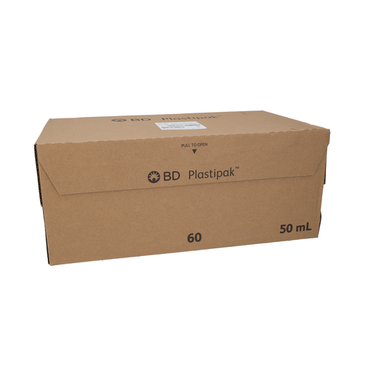 BD Plastipak 50ml  Luer Lok Syringe - Case of 240 - 