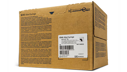 30 ml BD Luer-Lok™ Syringe only - box of 56
