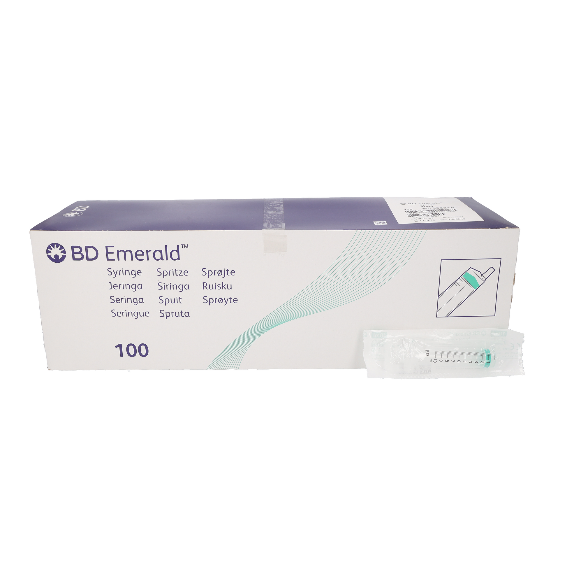 BD Emerald™ 3-Piece Syringe without needle - 10ml - Box of 100 - 