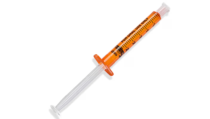 BD® Oral Syringe, 3 mL Amber with Tip Cap - Bag of 100