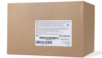 BD 5ml Clear Oral Syringe - Box of 100 - 