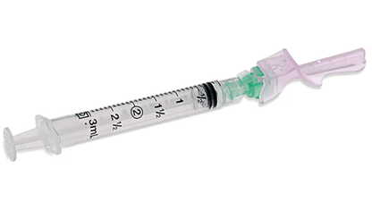 BD Eclipse Needle 21G x 1 1/2" With Detachable 3ml BD Luer-Lok Syringe - Box of 50