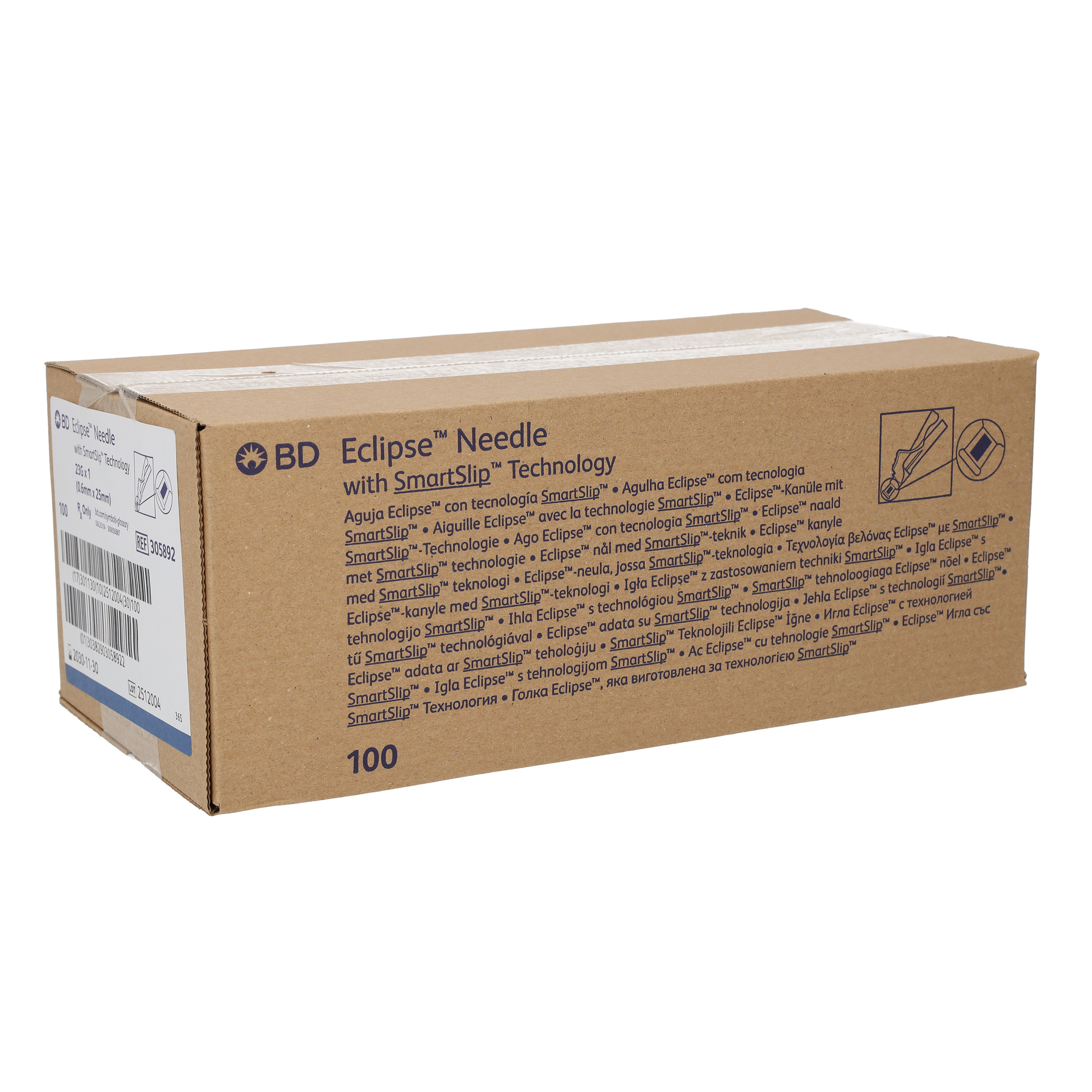 BD Eclipse Hypodermic Safety Needle - 23g