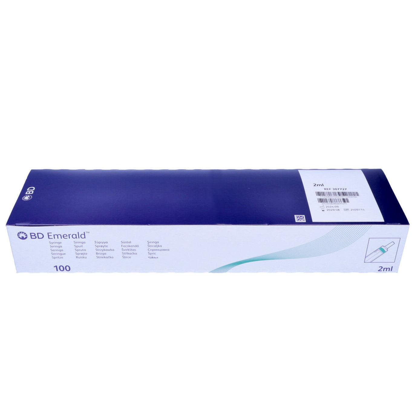BD Emerald Hypodermic Syringe - Luer Slip Concentric - 2ml x 100 - 