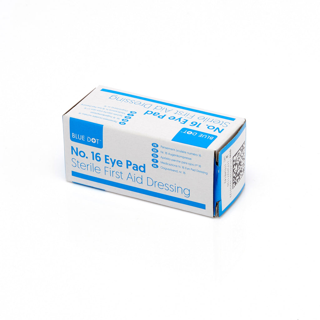 Blue Dot Boxed Eye Pad & Bandage No16