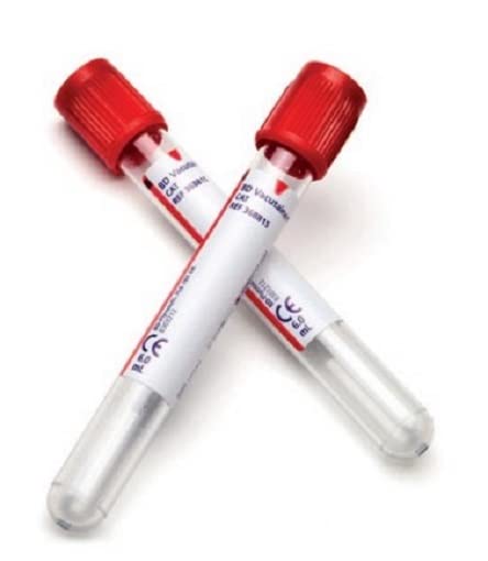 BD Vacutainer Tubes for Serum Analysis - Silica (clot activaotr) Tubes 4 ml x 100 - CLEARANCE due to short date