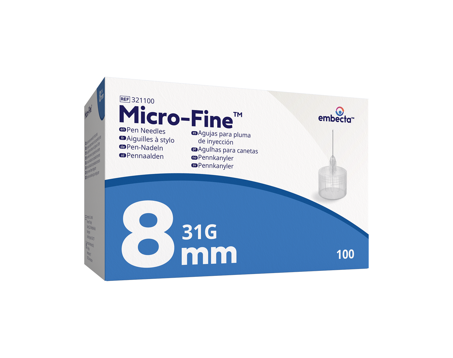 Micro-Fine Ultra Pen Needle (31G) 8mm - Box of 100 - 