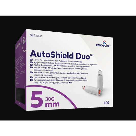 AutoShield Duo Pen Needle 0.30mm 30G - Pack of 100 - 