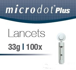Microdot Max Microdot Plus Lancets 33G - Box of 100 – Medisave UK
