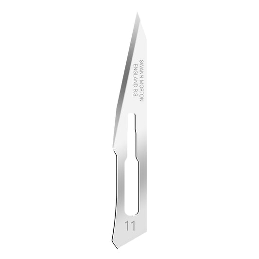 Blade No.11 Carbon Steel Non-Sterile Scalpel Blade - Pack of 100 - 