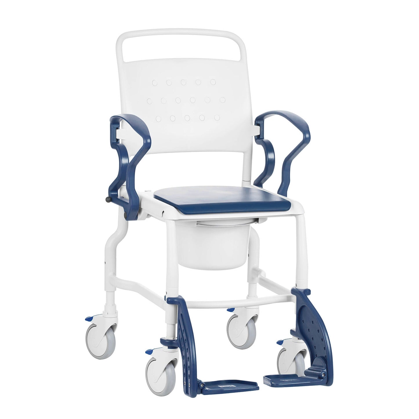 Height Adjustable - Mobile Commode Chair - 