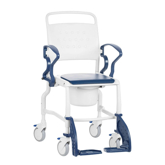 Height Adjustable - Mobile Commode Chair - 