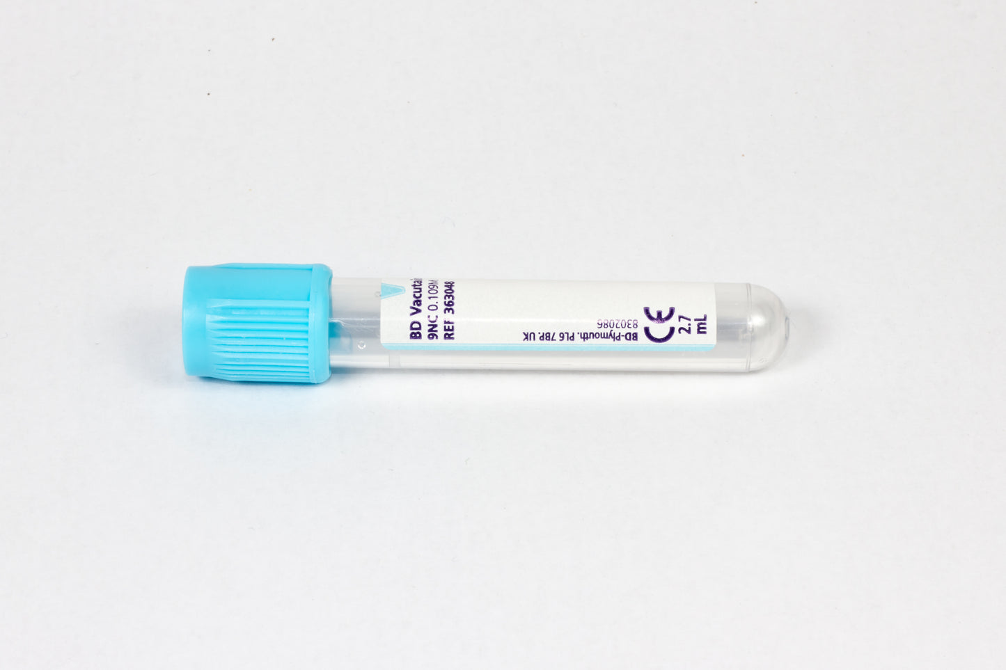 BD Vacutainer Citrate Plus Tube with Hemogard Safety Closure, 2.7ml - box of 100 - 