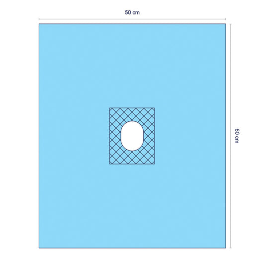 Sterile Surgical Drape with Adhesive Aperture - 50cm x 60cm - Pack of 180 (Copy) - 