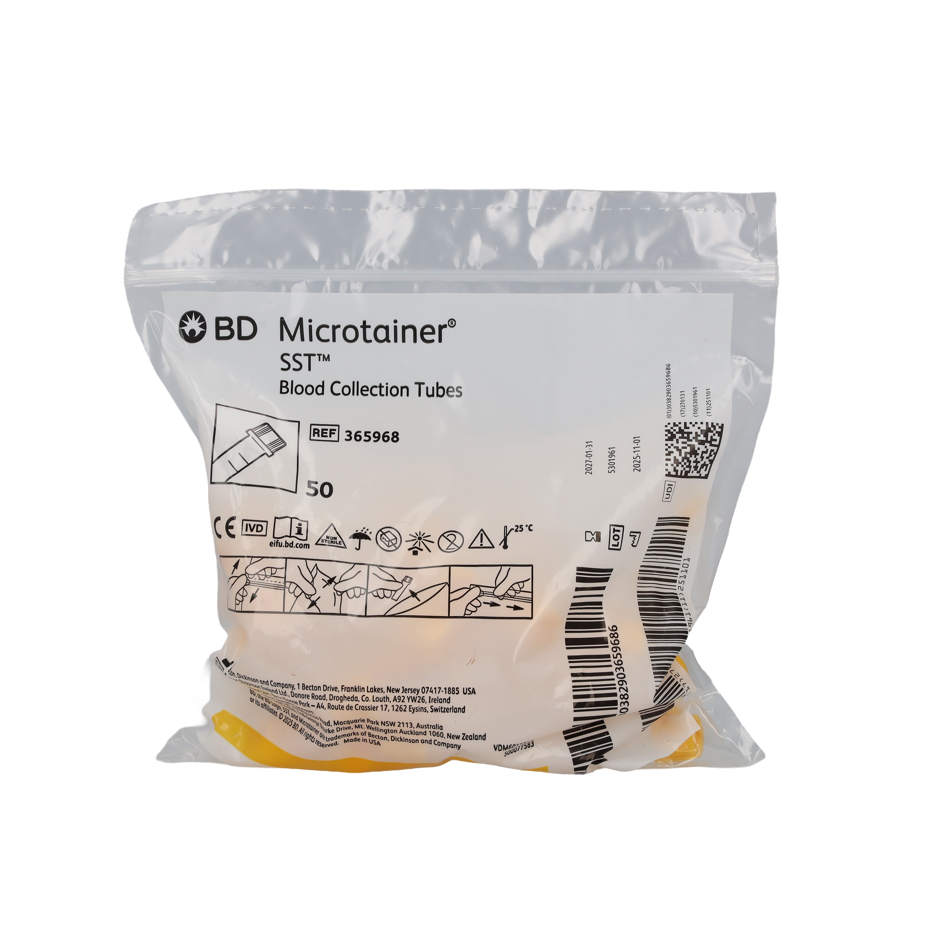 BD Microtainer® SST™ with Microgard™ Closure - Box of 50 - Becton Dickinson